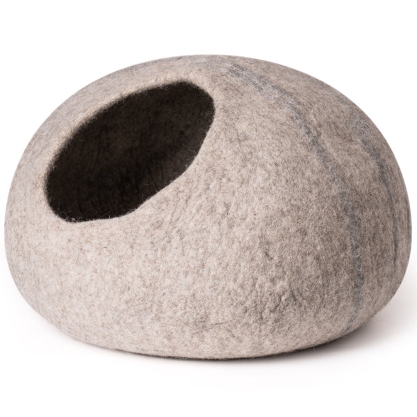 Tucker Murphy Pet™ Donoban Cat Cave Bed Handmade Wool Cat Bed Cave